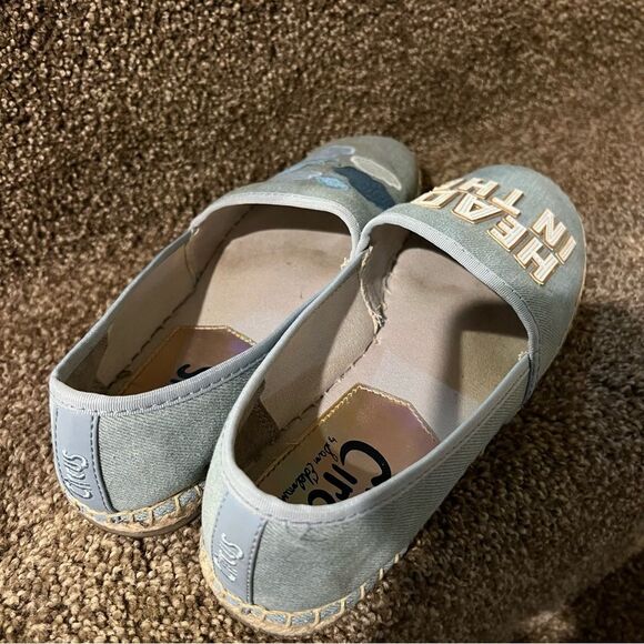 SAM EDELMAN CIRCUS Head In The Clouds Espadrille Sz 8.5 light denim - Picture 4 of 12